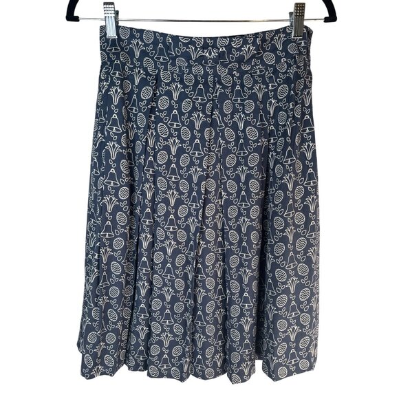 2/$30 Modcloth CIRCUS Navy Vintage-Inspired Size 6 Bell Print Mini Skirt NEW - Picture 4 of 13